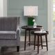 Olliix by Madison Park Ebony Set of 2 Intersect Nesting Tables-3