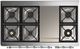 Ilve® Majestic III 48" Graphite Matte Pro Style Dual Fuel Liquid Propane Range with Triple Glass Door and ChromeTrim-2