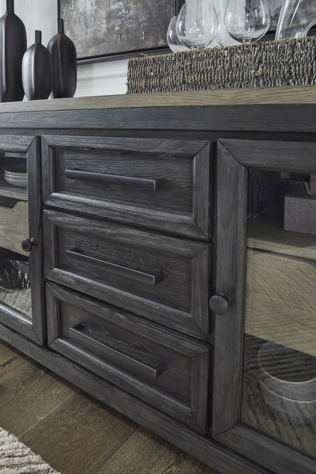 Signature Design by Ashley® Foyland Black/Brown Dining Server-3