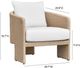 TOV Furniture Alexa Cream/Natural Linen/Rattan Outdoor Accent Chair-2