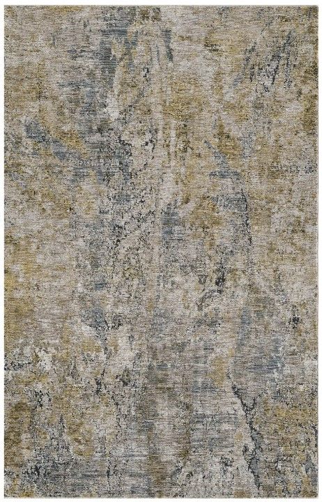 KAS Rugs Avani Blue/Gold Laurel 5'x8' Area Rug-0