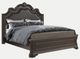 Bernards Coventry Cherry Upholsterd King Panel Bed-0