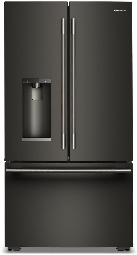 KitchenAid® 36" 23.1 Cu. Ft. Black Ore Counter Depth French Door Refrigerator with Intelligent Auto Fill-0