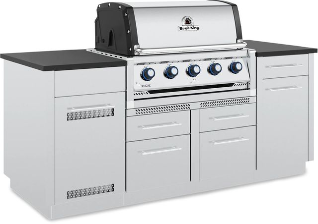 Broil King® Regal™ S 520i 5-Burner Stainless Steel Built-In Natural Gas Grill-2