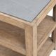 Liberty Furniture Millstone Gray Chairside Table with Brown Base-5