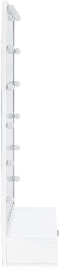 Coaster® Spector White High Gloss Floor Mirror-4