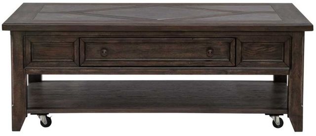 Liberty Furniture Paradise Valley Saddle Brown Cocktail Table-2