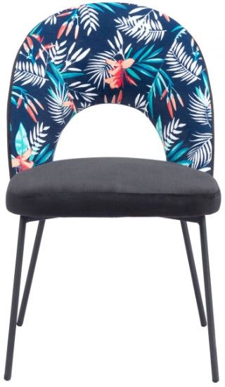 Zuo® Modern Merion Black/Multi-Colored Dining Chair-1