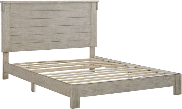 Signature Design by Ashley® Hollentown Whitewash King Panel Bed-1