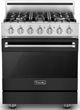 Viking® 3 Series 30" Cast Black Pro Style Gas Range-0