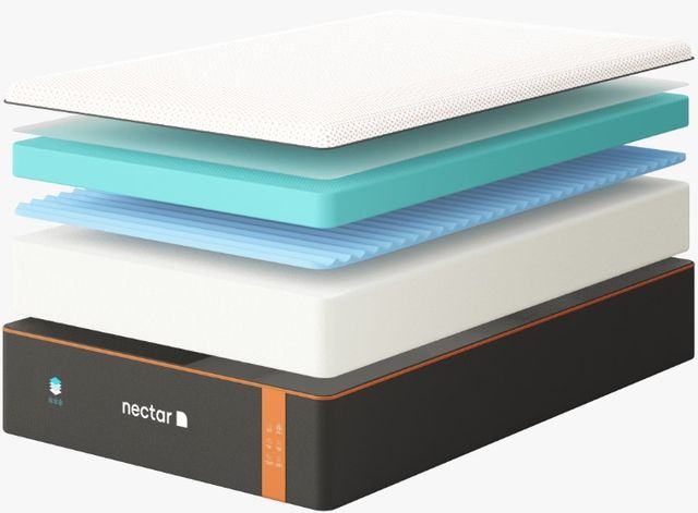 Nectar Premier Copper 14" Memory Foam Queen Mattress in a Box and Foundation Set-1