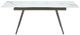 Modus Furniture Lucia Stone Top Extendable Dining Table with Cappuccino/Gunmetal Base-1
