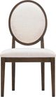 TOV Furniture Mila 2-Piece Beige/Dark Brown Dining Side Chair Set-2