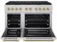 ZLINE Paramount 48" 6.7 cu. ft. Stainless Steel Paramount Dual Fuel Range with 8 Burner DuoPro™ Cooktop and Dual Ovens with Polished Gold Helix Handles and Accents-2