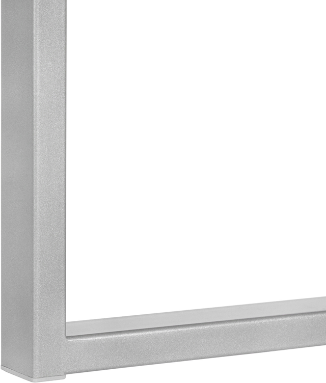 Monarch Specialties Inc. Concrete/Silver Corner Computer Desk-1