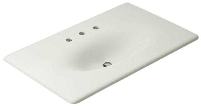 Kohler Iron/Impressions® Dune 37" Widespread Enameled Cast Iron Vanity Top with Integrated Oval Sink-0