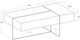 Brassex Inc. White Coffee Table-1