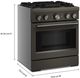 KitchenAid® Commercial Style 30" Agave Pro Style Dual Fuel Range with No Preheat Air Fry Mode-1