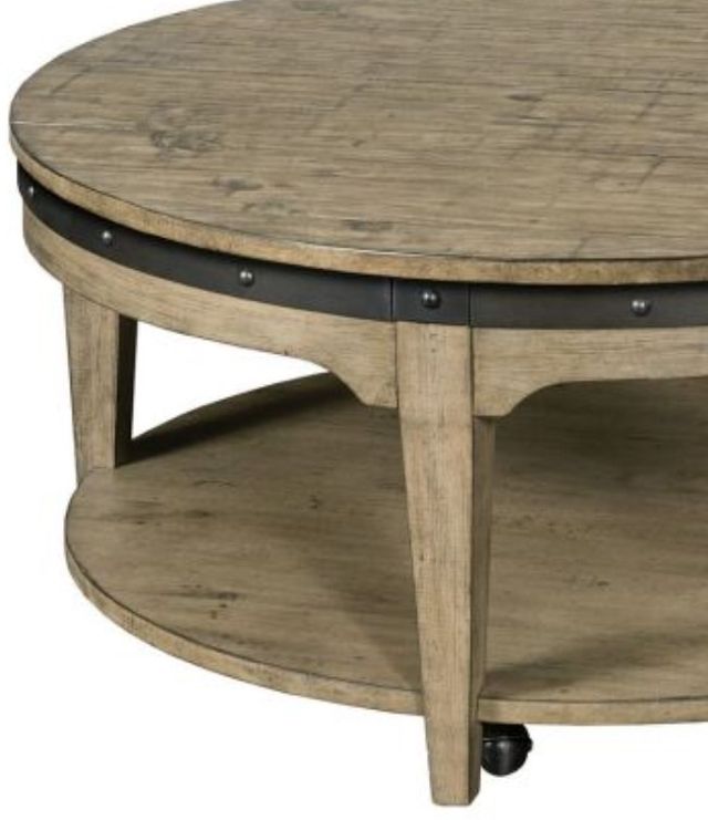 Kincaid® Plank Road Artisan's Stone Round Cocktail Table-1