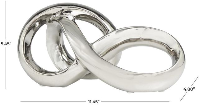 Deco Marche Silver Infinity Loop Sculpture-3