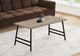 Monarch Specialties Inc. Dark Taupe 40"L Coffee Table with Metal A-Frame Legs -1