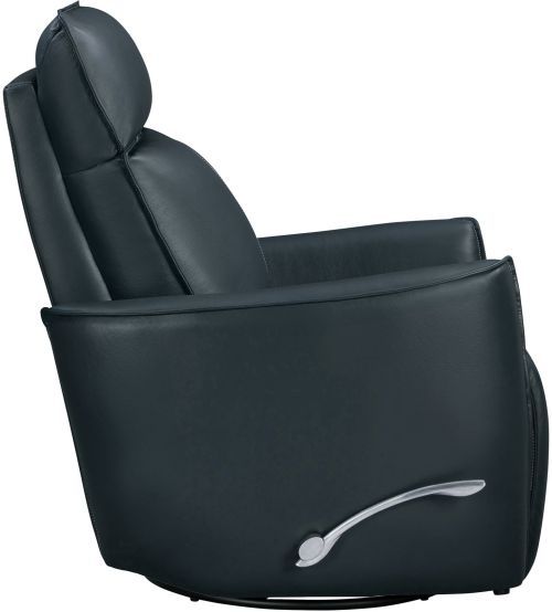 Parker House® Roxy Abby Navy Leather Manual Swivel Glider Recliner-3