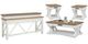 Parker House® Americana Modern 4-Piece Weathered Natural Console Table Set with Storage and Cotton Base-0