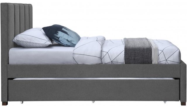 Meridian Furniture Harper Grey Twin Trundle Bed-3