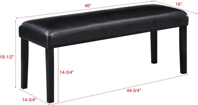 Crown Mark Tanner Black Bench-2