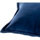 Surya Cotton Velvet Navy 12"x30" Toss Pillow with Down Insert-2