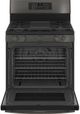 GE Profile™ 30" Fingerprint Resistant Black Stainless Free Standing Gas Range-1