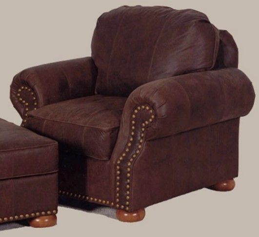 Marshfield Furniture Emerson Leather Burgundy Chair-0