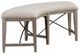Magnussen Home® Paxton Place Baja Fog/Dovetail Gray Curved Upholstered Bench-0
