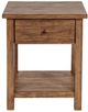 Coaster® Payne Distressed Brown Wood End Table with Shelf-2