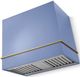 AGA Loge 36" Carnaby Blue Wall Mounted Range Hood with Antique Brass Trim-0