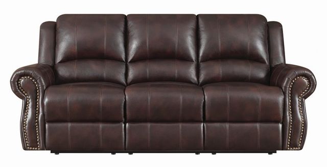 Coaster® Sir Rawlinson 2-Piece Dark Brown Reclining Living Room Set-1