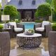 Uttermost® Sabena White Marble Top Indoor-Outdoor Coffee Table with Golden Dark Bronze Aluminum Base-1