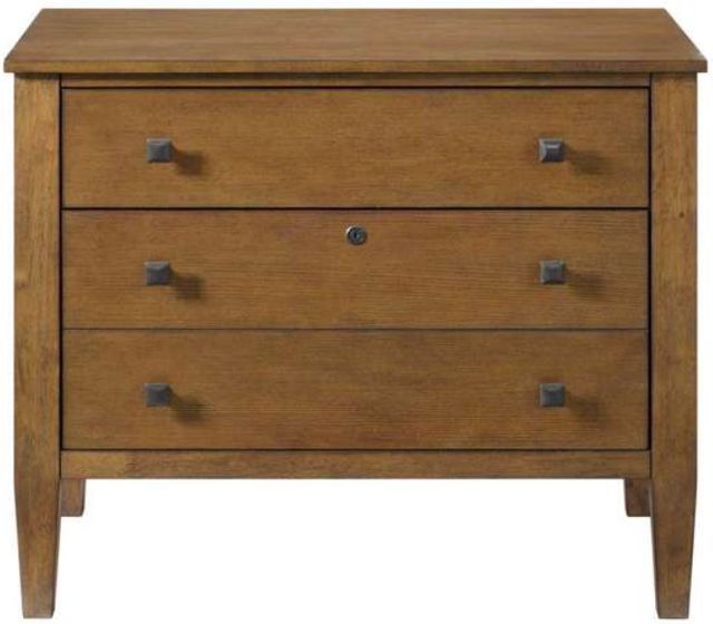 Elements International Portico Brown Oak File Cabinet-3