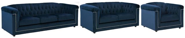Signature Design by Ashley® Josanna 3-Piece Navy Living Room Set-0