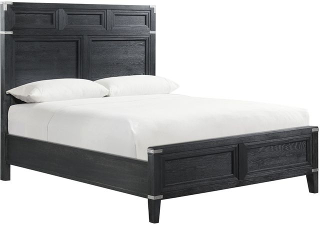 Intercon Laguna Weathered Steel Storage Queen Panel Bed-1
