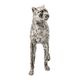 A & B Home Silver Standing Leopard Statuette-2