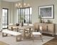 Martin Furniture Canyon Drive Cerused White Oak Extension Dining Table-4