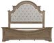 Liberty Furniture Magnolia Manor Taupe/Weathered Bisque Tufted King Upholstered Panel Bed-2