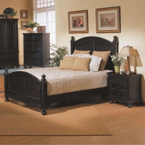 Winners Only® Cape Cod Ebony Queen Panel Bed-1