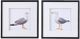 A & B Home Set of 2 Black/Gray/White Seagull Wall Art-0