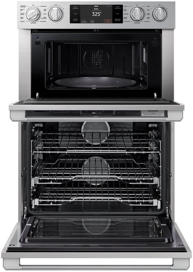 Dacor® Transitional 30" Silver Stainless Electric Combination Wall Oven-1