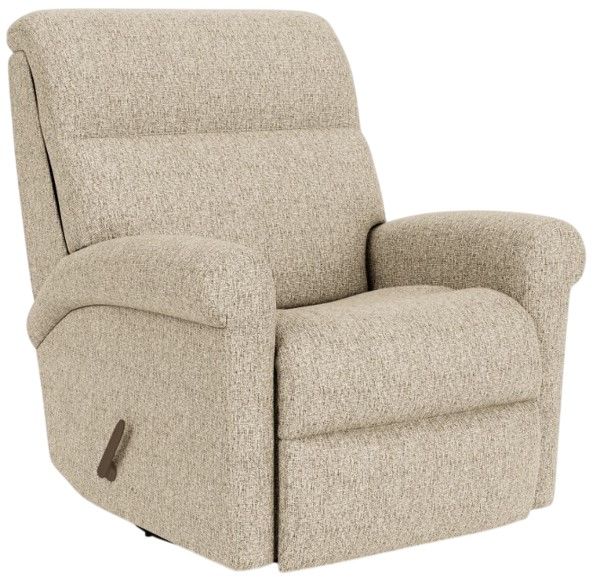 Flexsteel® Davis White Cream Swivel Gliding Recliner-0