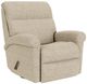 Flexsteel® Davis White Cream Swivel Gliding Recliner-0