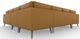 Best® Home Furnishings Customizable Trafton 5-Piece Leather Left-Arm Facing Sectional and Chaise with Brushed Nickel Legs-2
