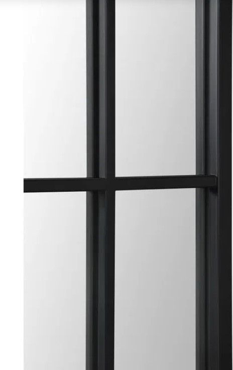 Renwil® Atkinson Matte Black Full Length Mirror-2